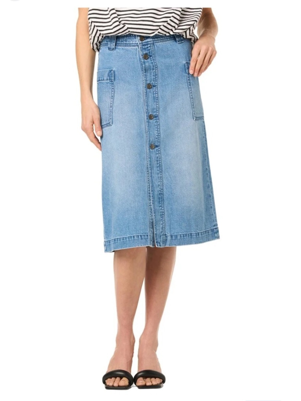 Joes Cargo Denim Midi Skirt size 27 NWOT